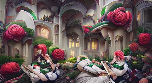 Anime League of Legends Character in Renaissance Style