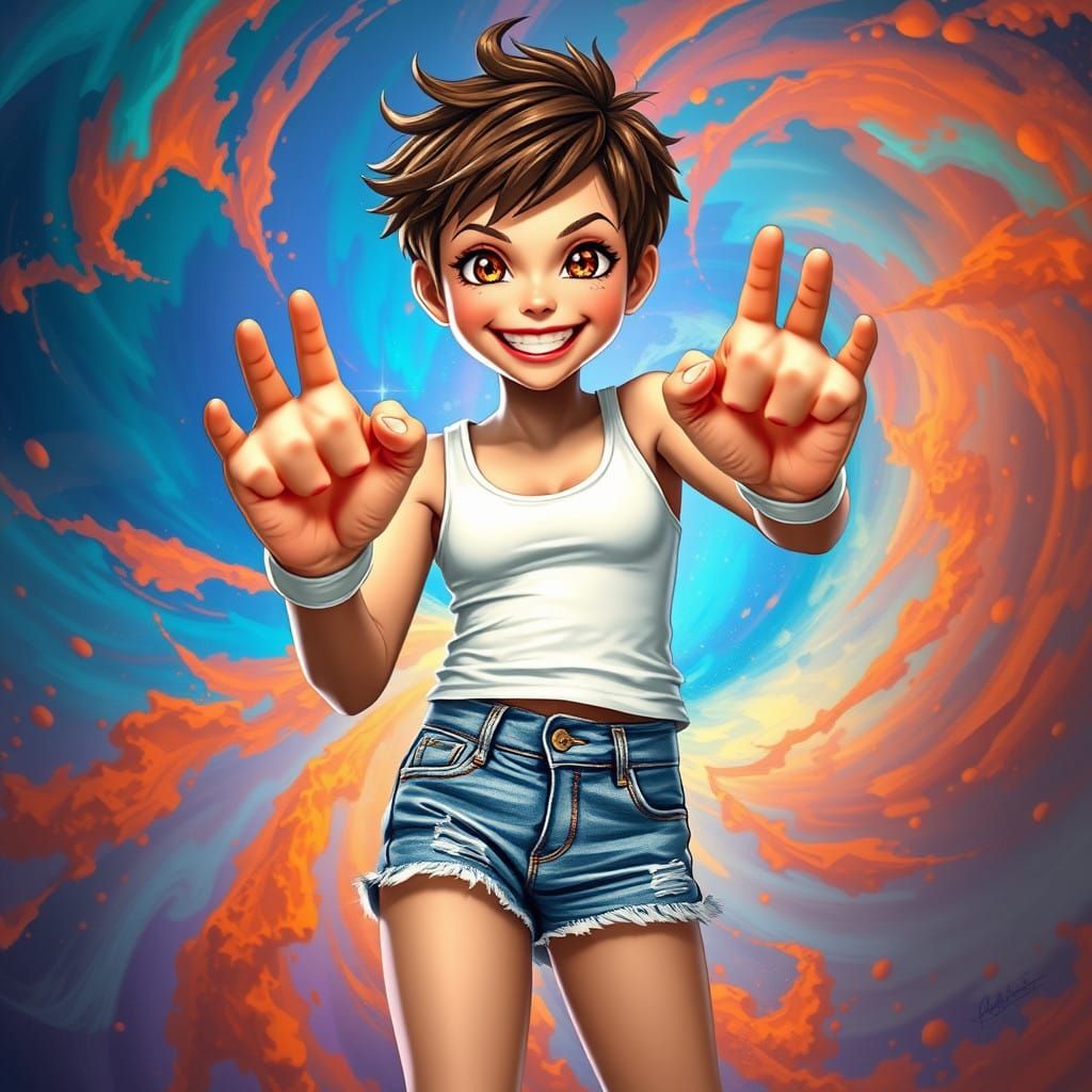 Tomboyish Girl Unleashes Hyper-Realistic 'Big Fist' Power in...