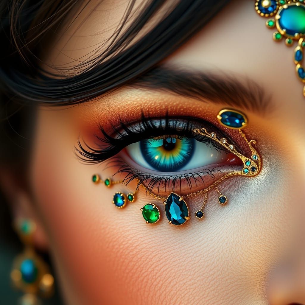 Jeweled Eye: Art Nouveau Fantasy