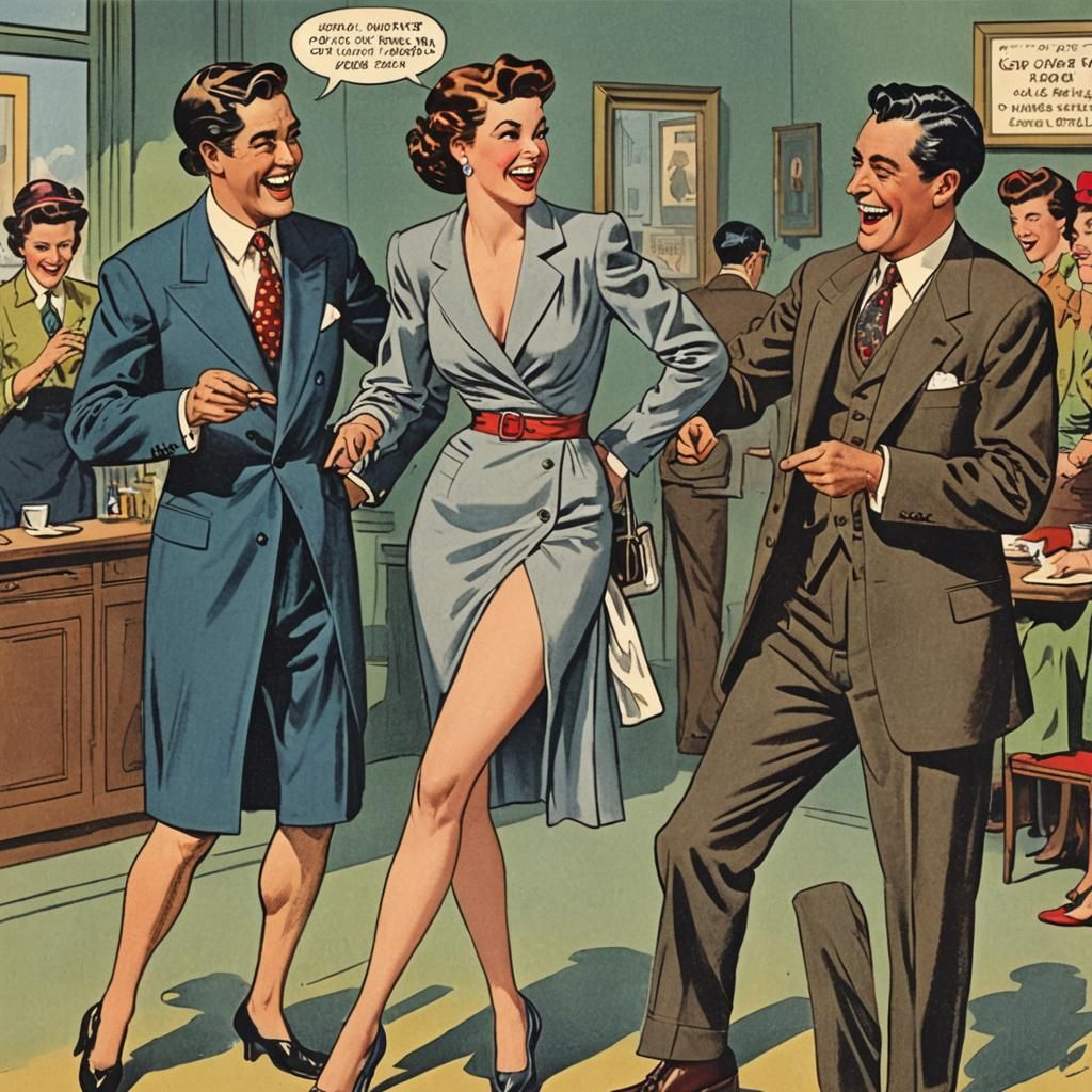 Surreal Comedy Caper: A Cheeky Encounter