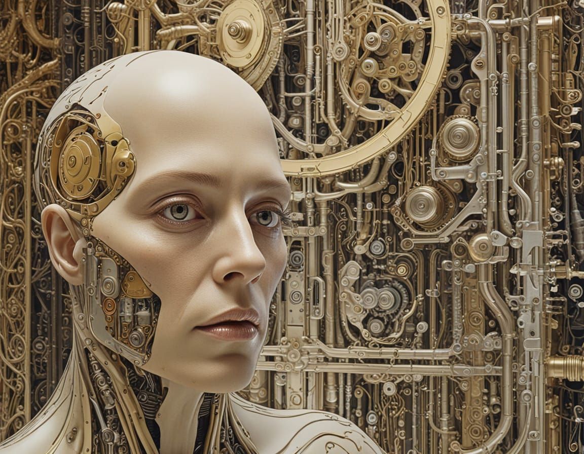 Surrealistic Dystopian Machines in Hyperrealistic Splendor