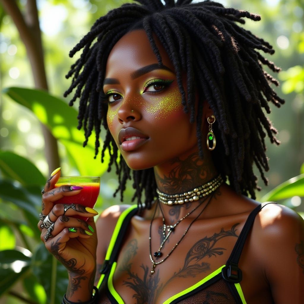 Transgender Man with Haitian and Pakistani Features in Punk ...