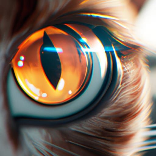 Hyperdetailed Cat Eye Concept Art in 8K