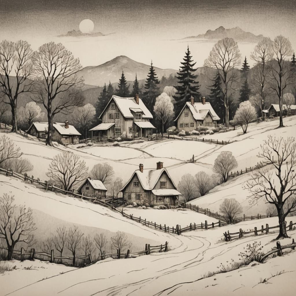 A Country Doodle Sketch