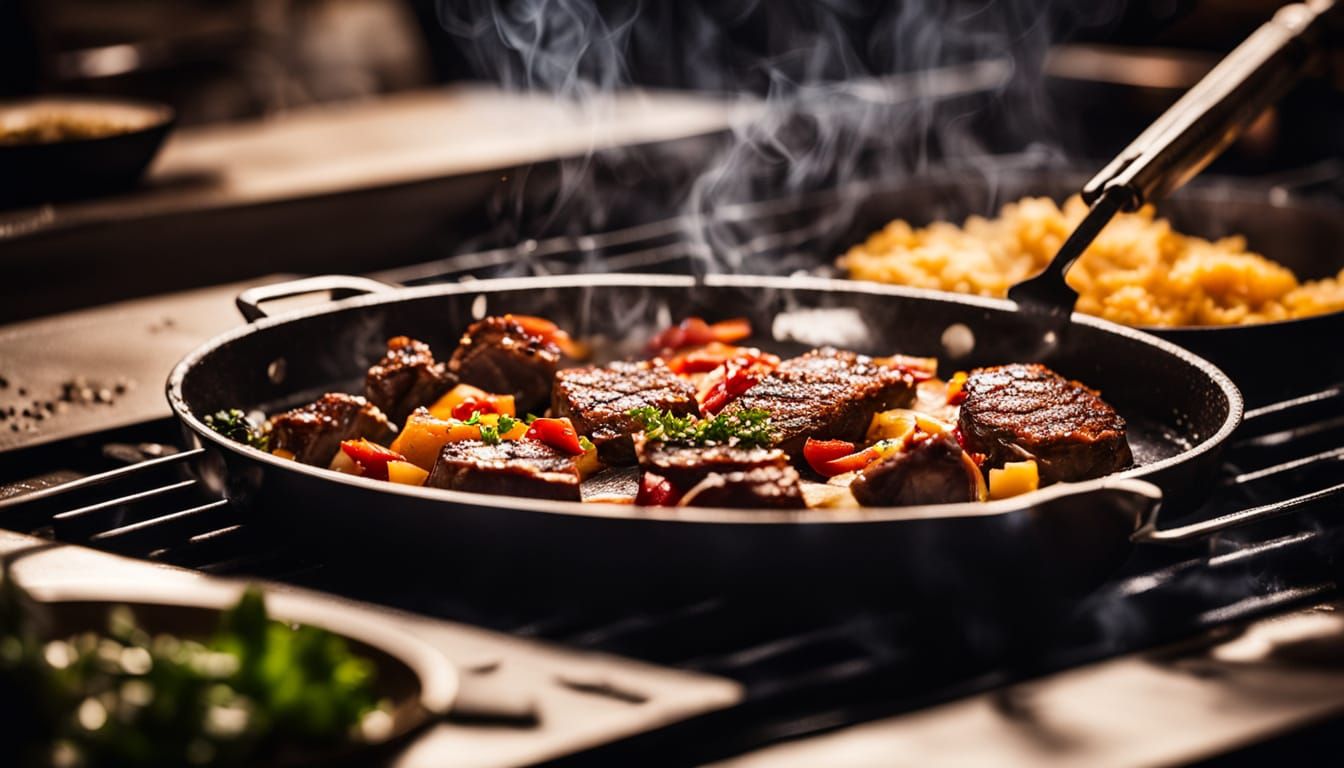 Sizzling Culinary Delights in Golden Hour