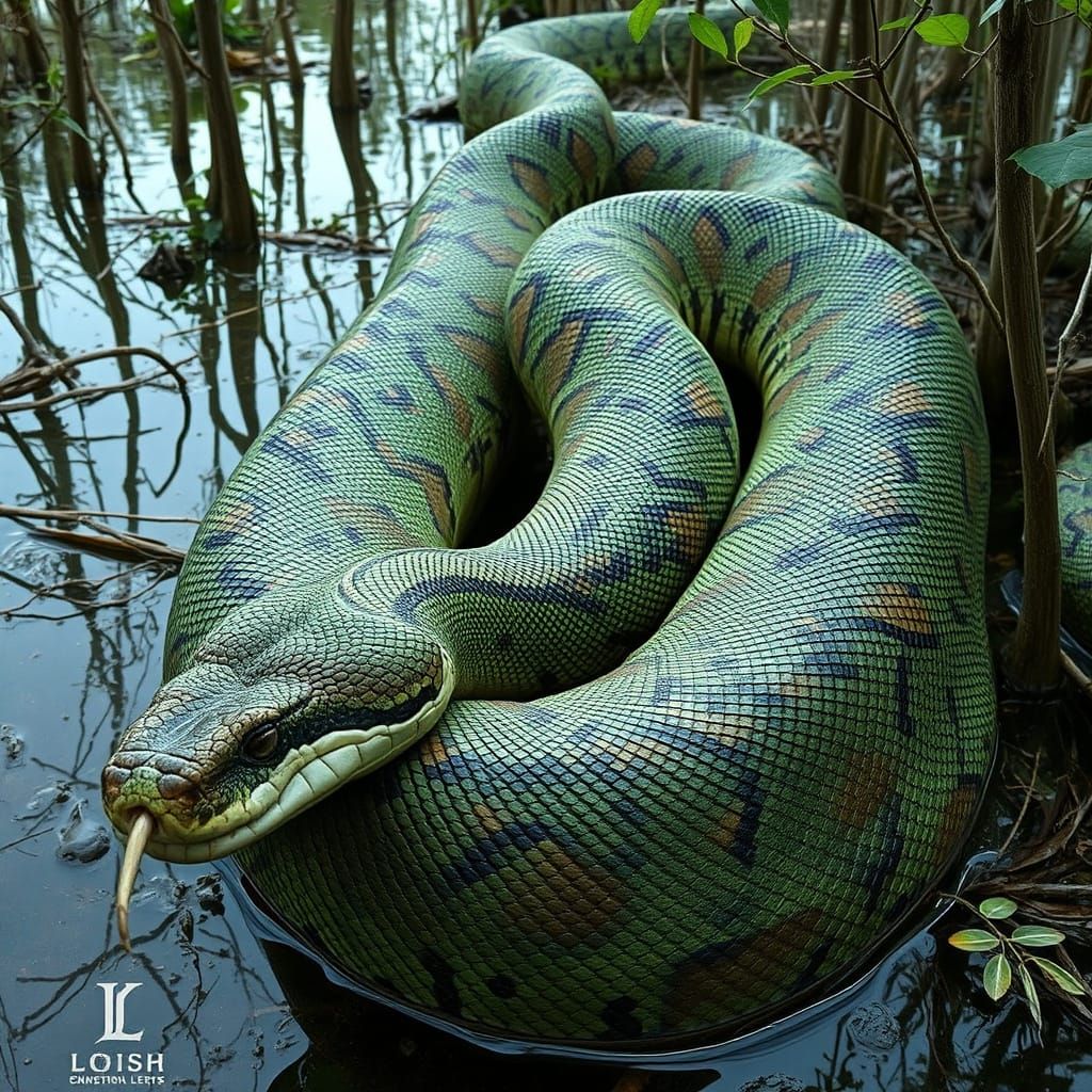 Massive Swamp Python Unfurls in Florida's Muddy Depths