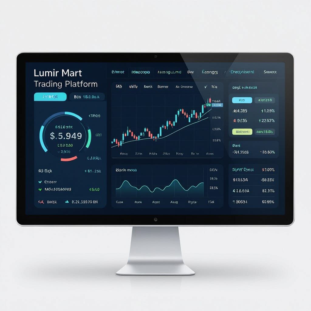 Lumir Mart Trading Platform UI Design