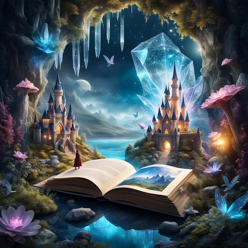 Magical Crystal Fairy World Pop-Up Book Creation