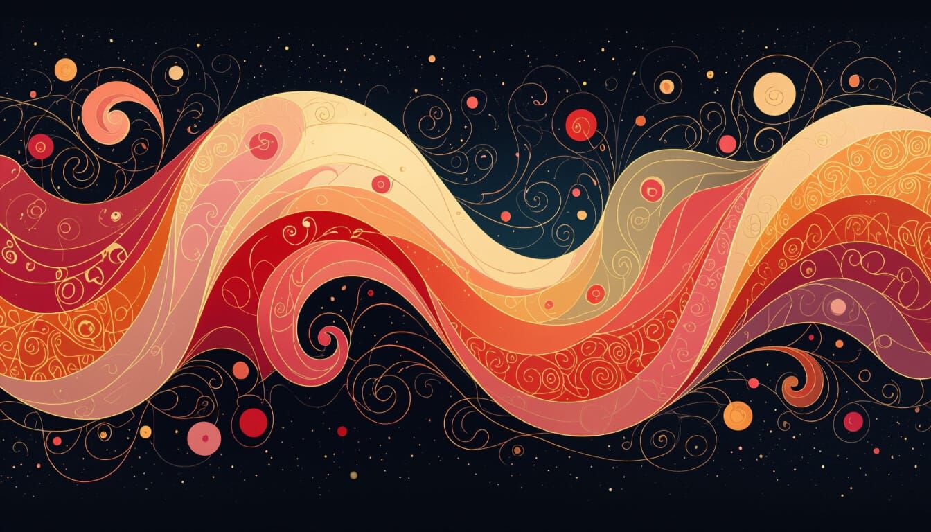 Fluid Shape in Shimmering Hues