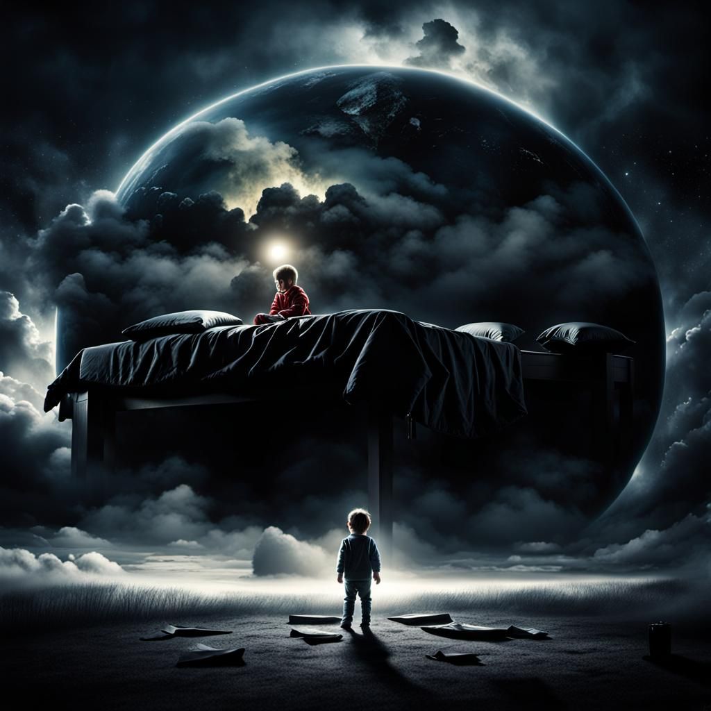 Sinister Entity Levitates Above Child's Bed