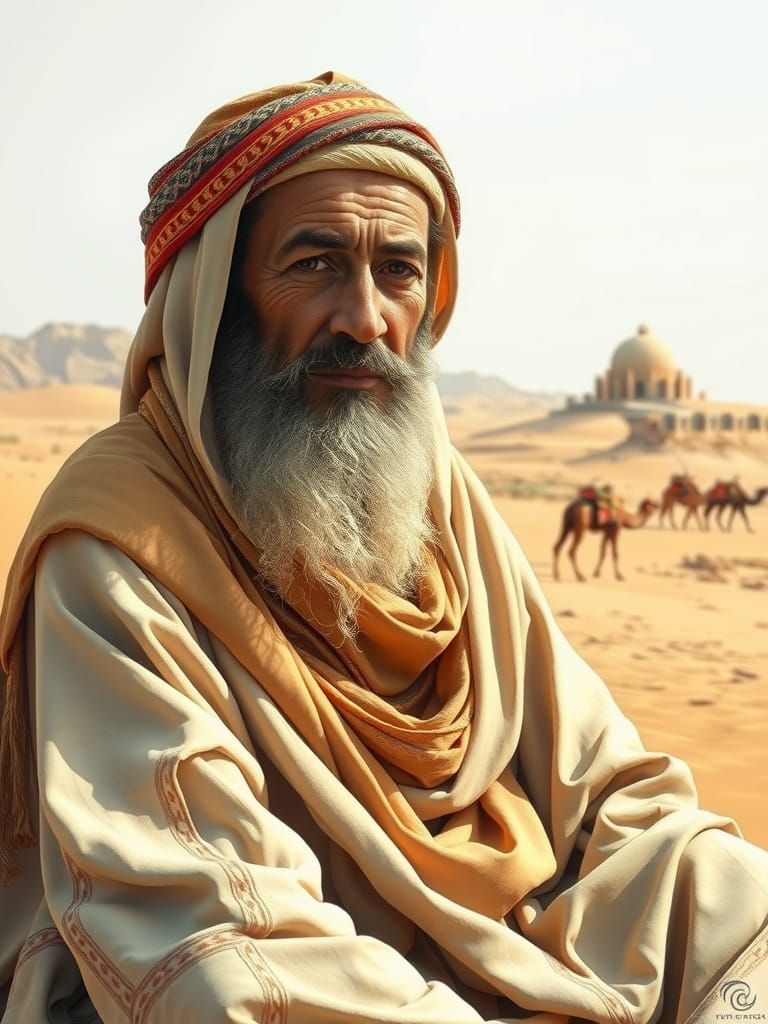 Palestinian Desert Mystic Portrait
