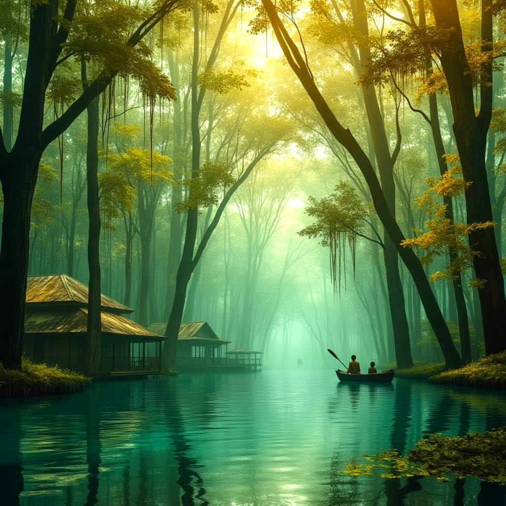 Mystical Louisiana Bayou Canopies