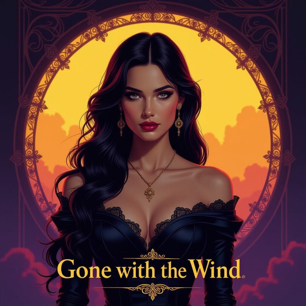 Dark Fantasy Concept Art for Gone With The Wind