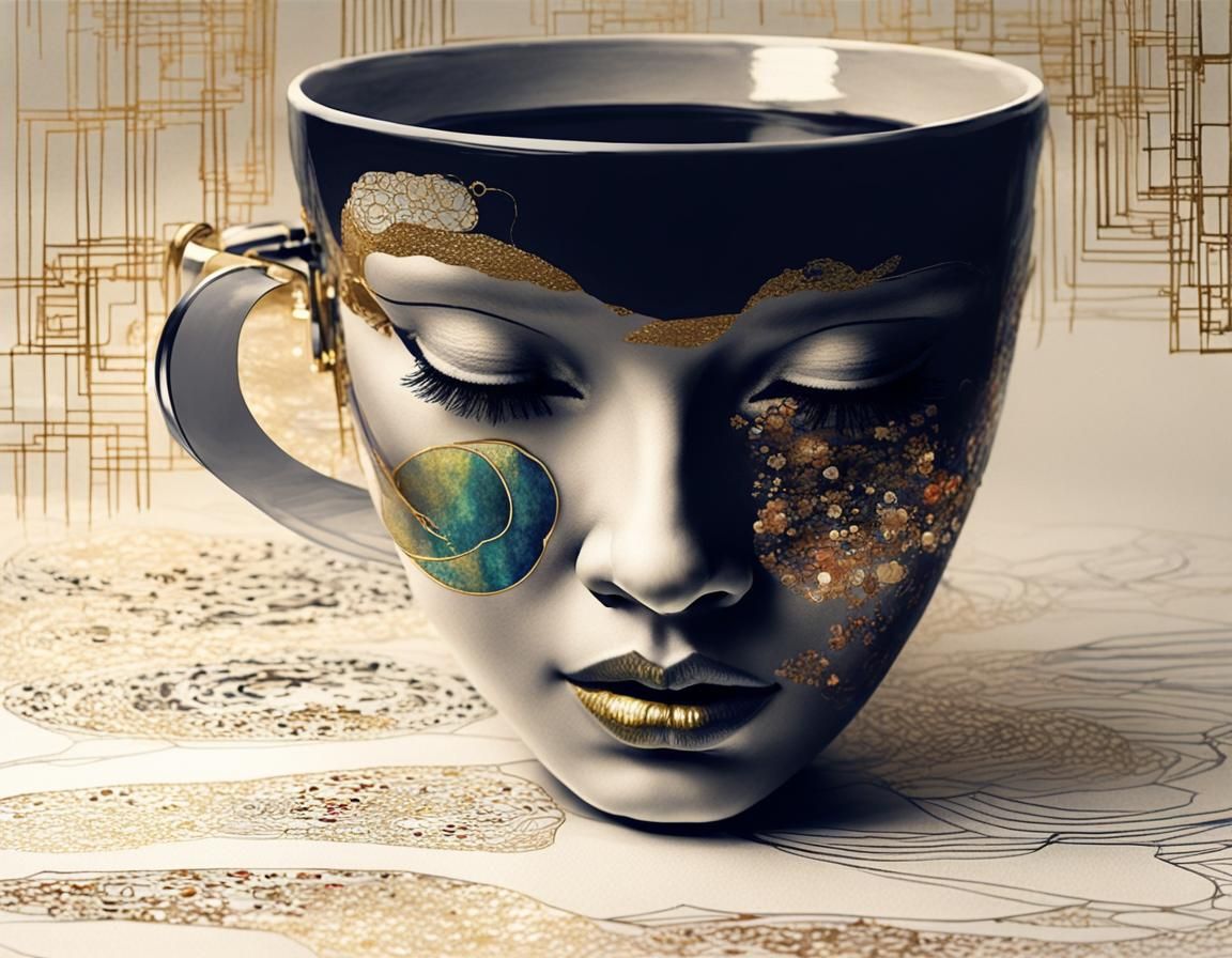 Taza de inspiración japonesa