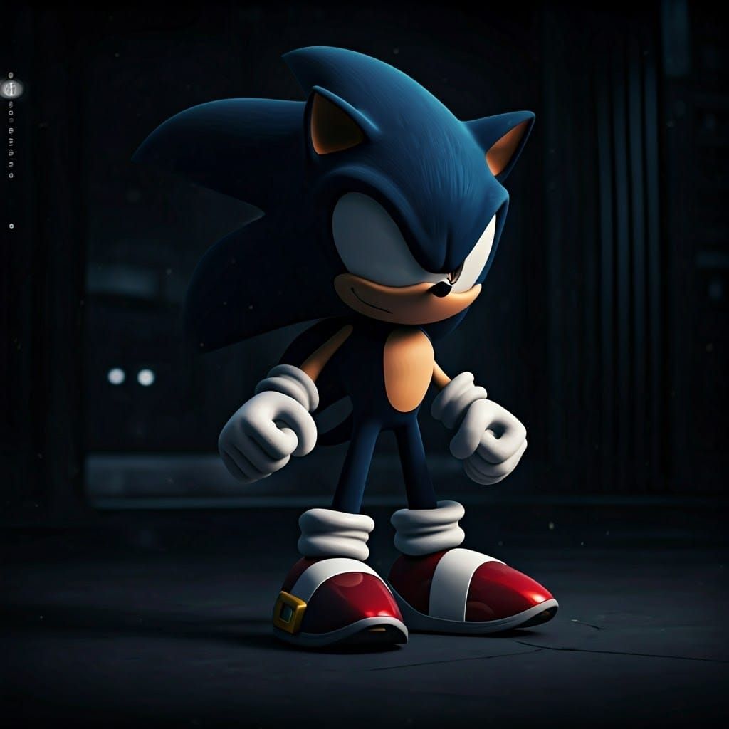 Sonic Film Still in Cinematic Style