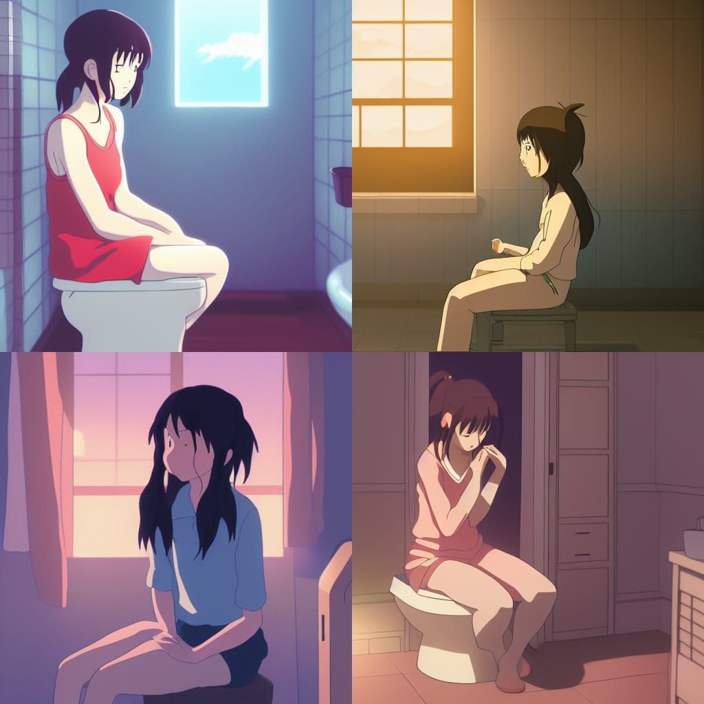 Girl's Painful Moment: Anime Key Visual