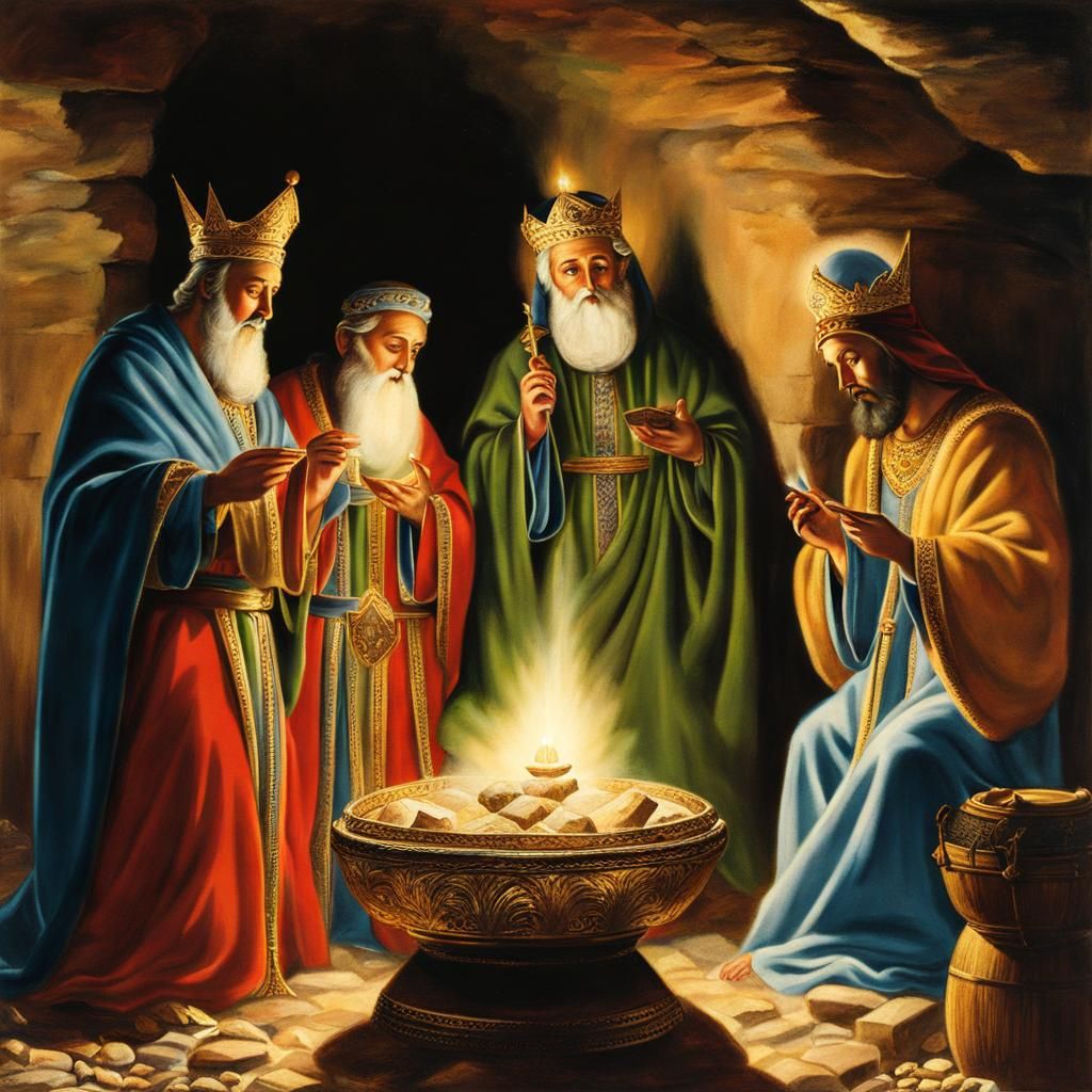 Three Wise Men Adoration of Baby Jesus