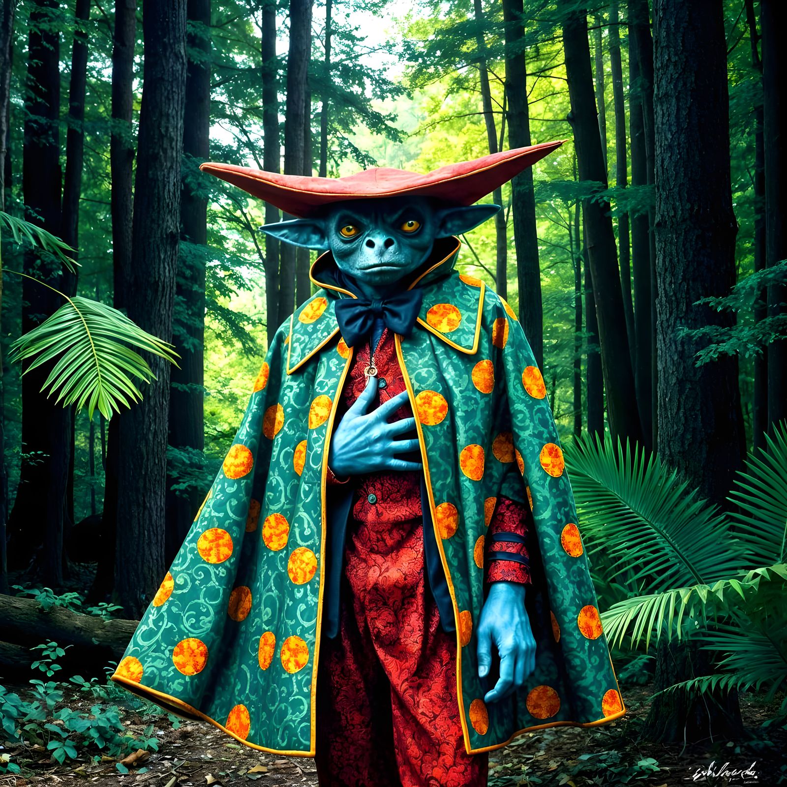 Vampire at Polka Dot Fundraiser, Pop Art Style