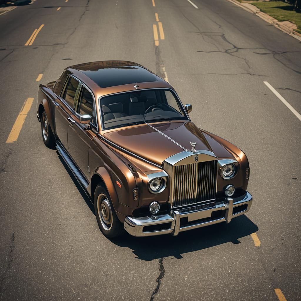 Abstract Rolls Royce: 3D Shading and Cinematic Lighting