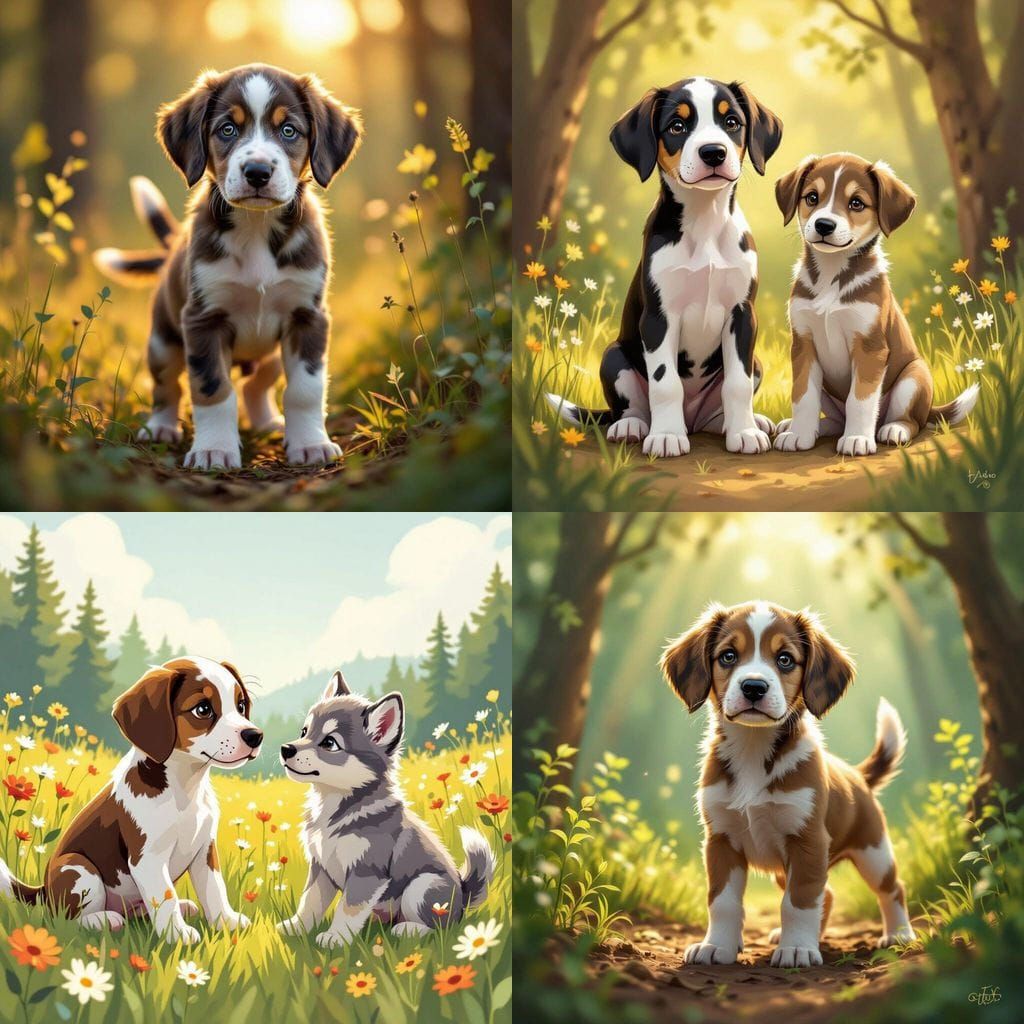 Adorable English Pointer and Wolf Pup Hybrid