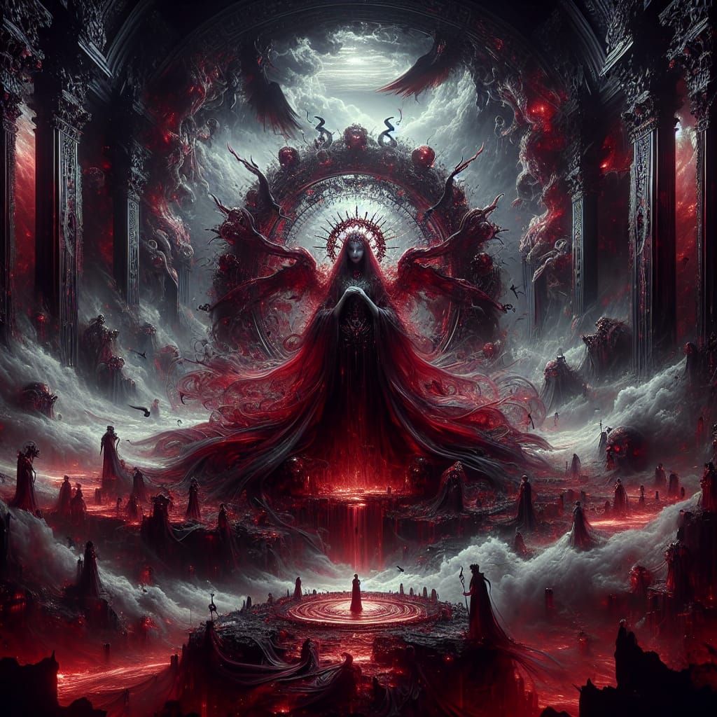 Andromeda at the Underworld Gate: Fantasy Concept Art