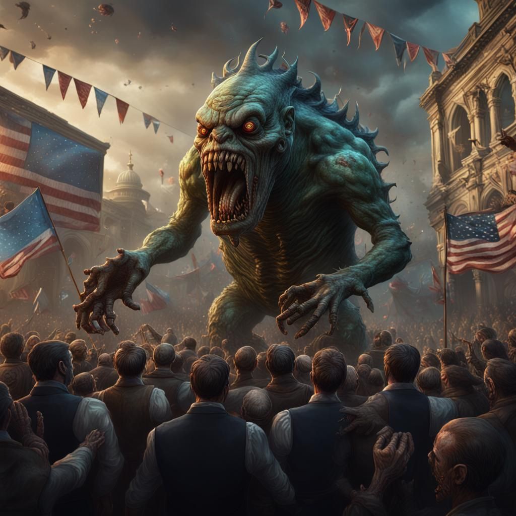 Lovecraftian Deep One Delivers Political Speech