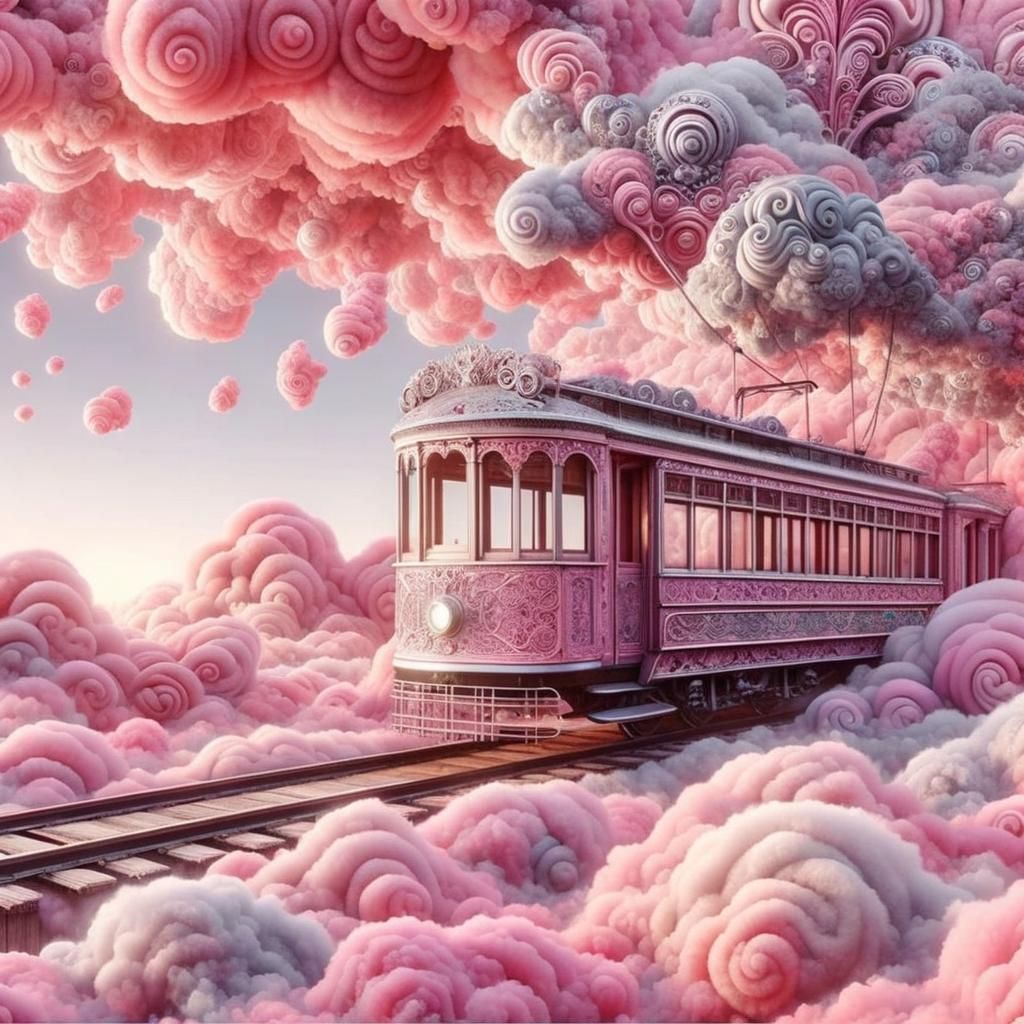 AI Generated Image of a Tram