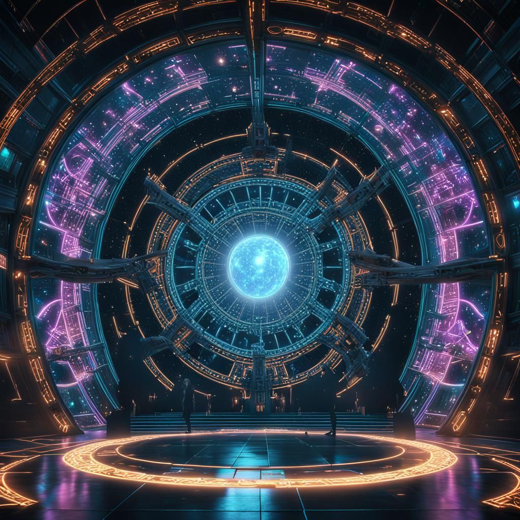 Neon-Gothic Portal to 5D Cyberpunk Reincarnations