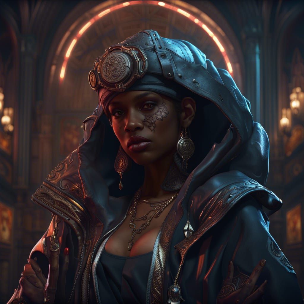 Hip Hop Fashion in Dark Fantasy Style