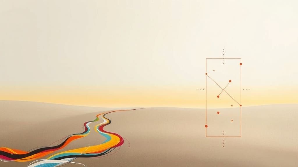 Vibrant Brushstrokes Unite Past and Present in Geometric Har...