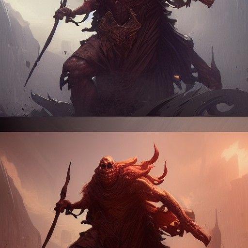 Detailed Hobgoblin in Dark Fantasy Concept Art