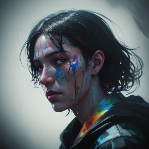 Professional Close-Up Portrait with Cinematic Lighting