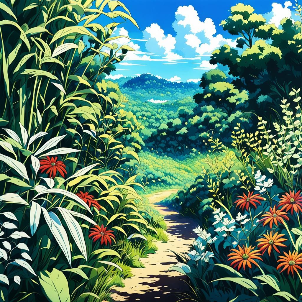 Anime Style Wild Untamed Plants