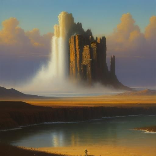 Time Travel Concept as Oil Painting