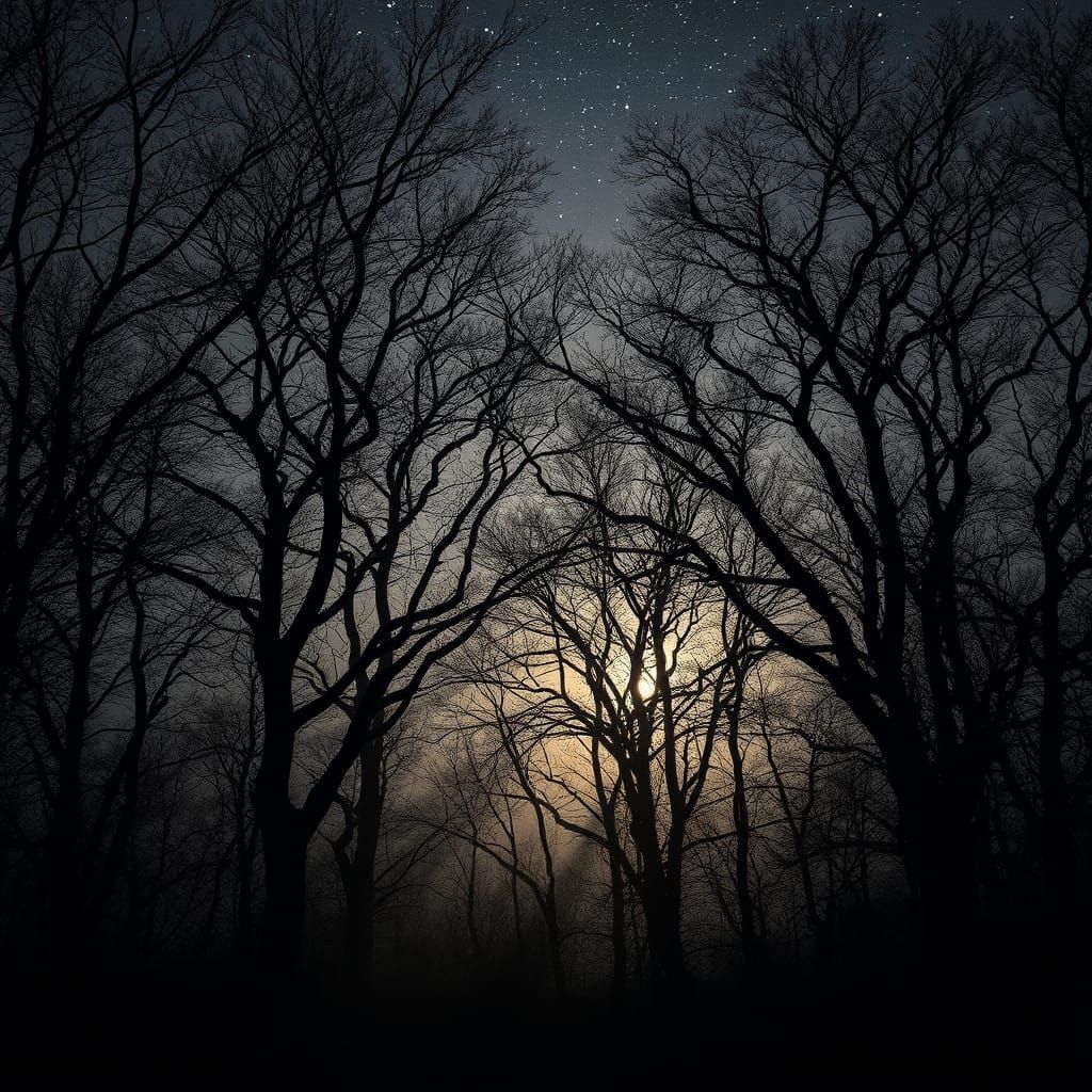 Surreal Landscape of Longing and Isolation under Celestial B...