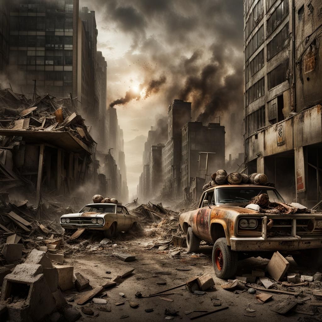 Apocalypse: AI Generated Image of Destruction