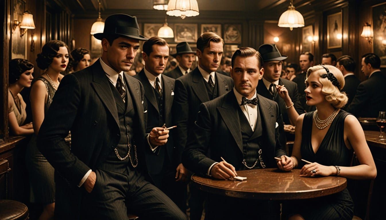 Roaring 20s Speakeasy Scene