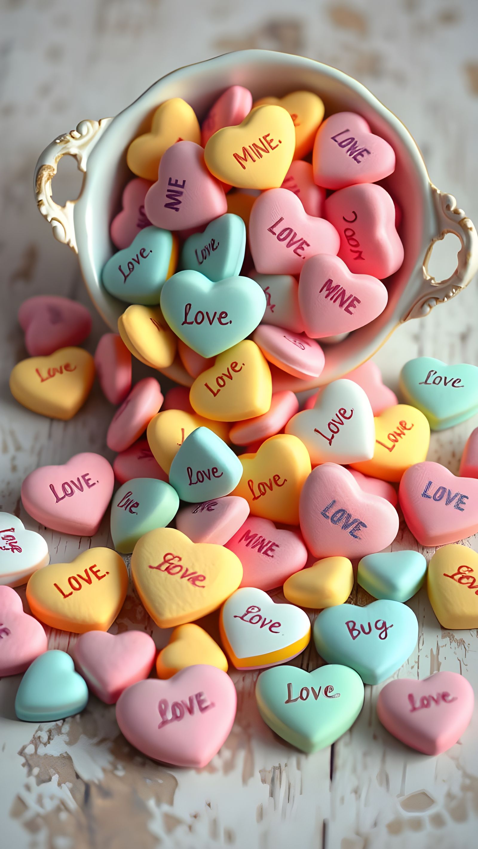 Sweet Valentine's Day Scene in Whimsical Style