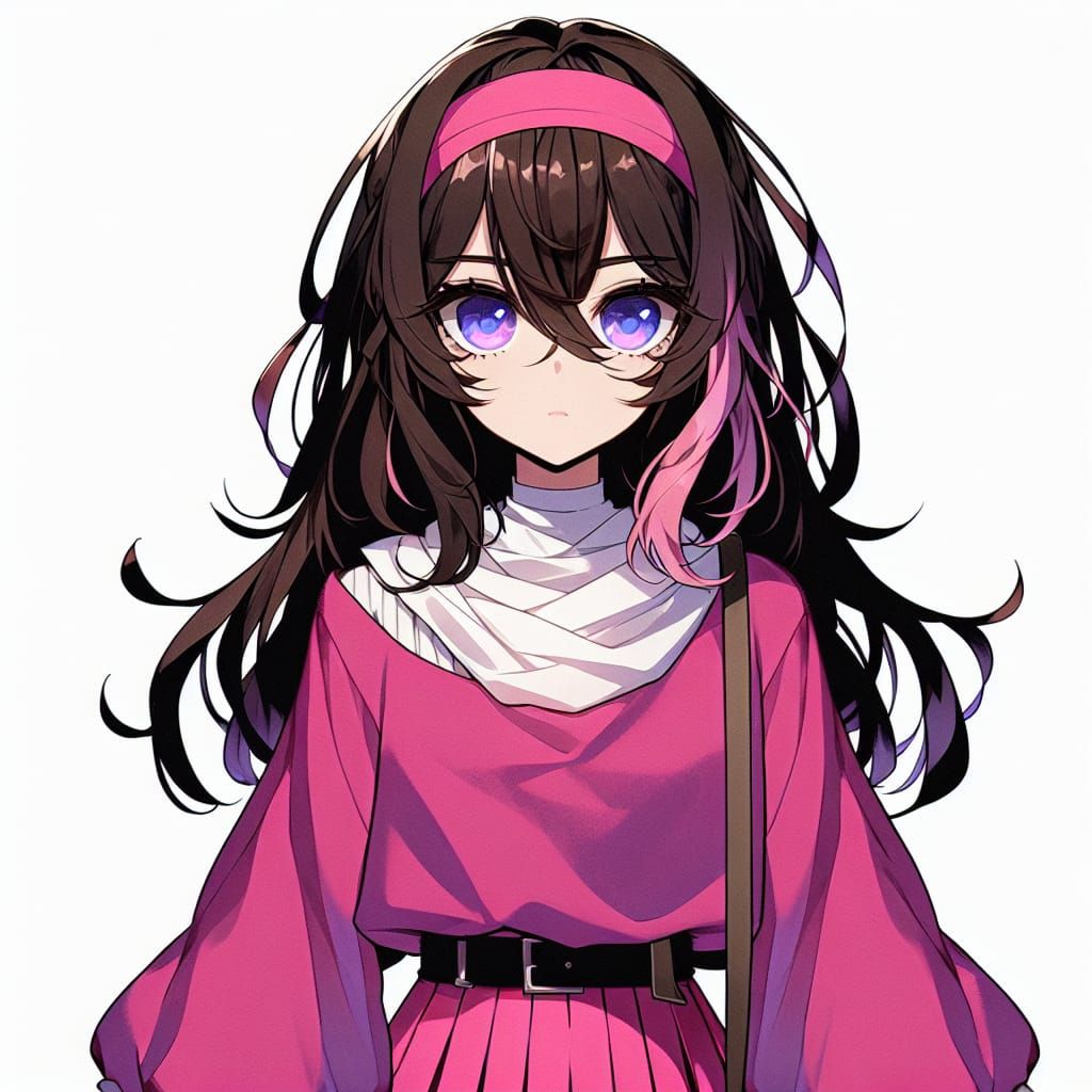 Anime Character Design in Manga Style