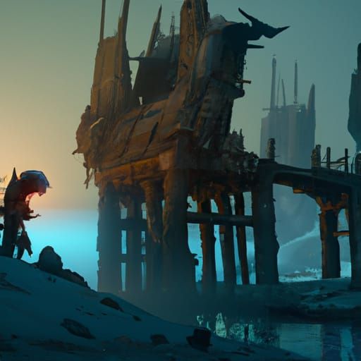 Wednesday Addams Matte Painting in Unreal Engine