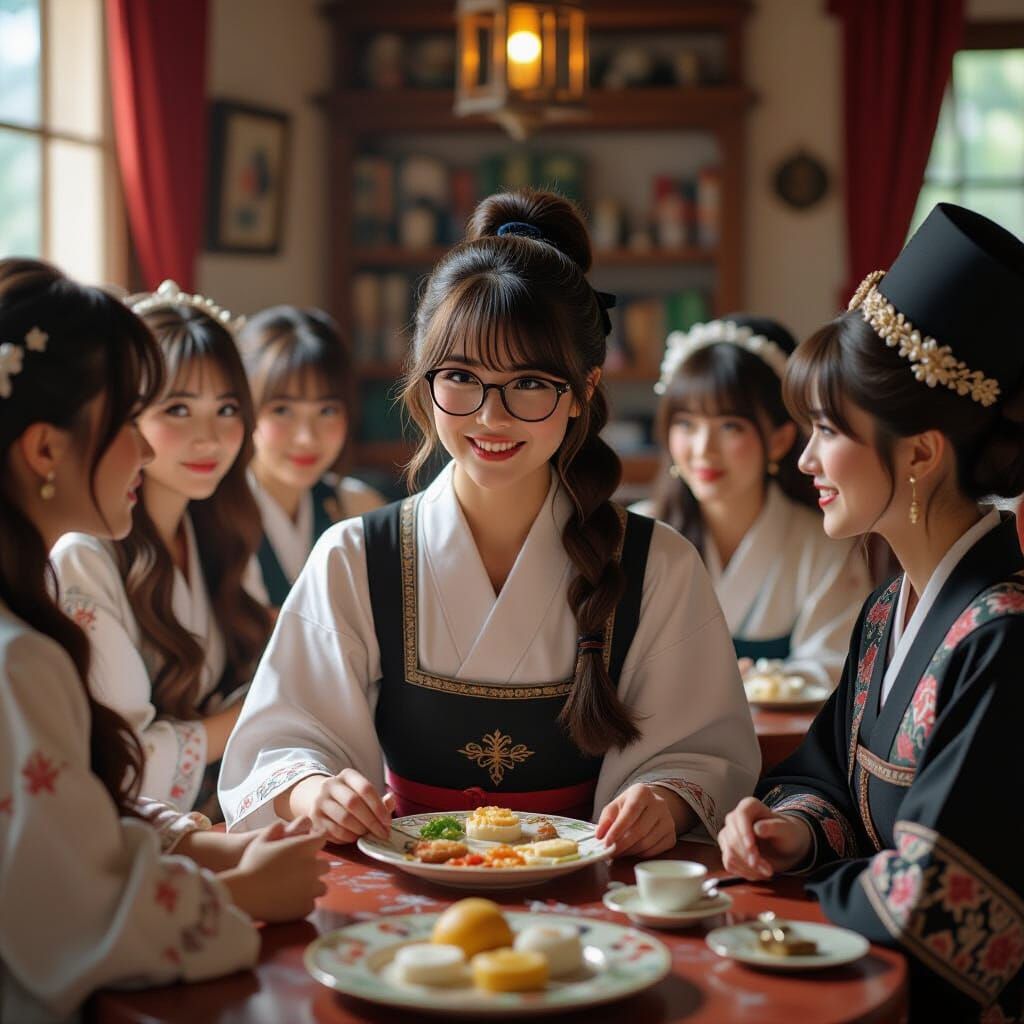 Anime Girl in a Surreal Cinematic Scene