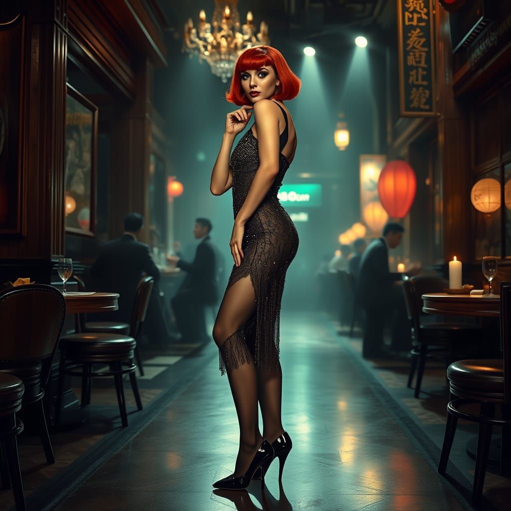 1920s Shanghai Glamour: A Photorealistic Portrait