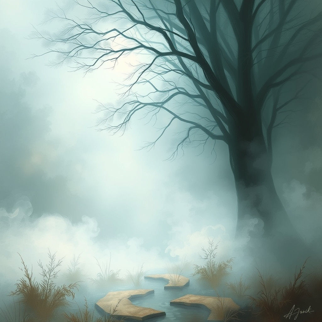 Ethereal Dreamscape with Soft White Glow