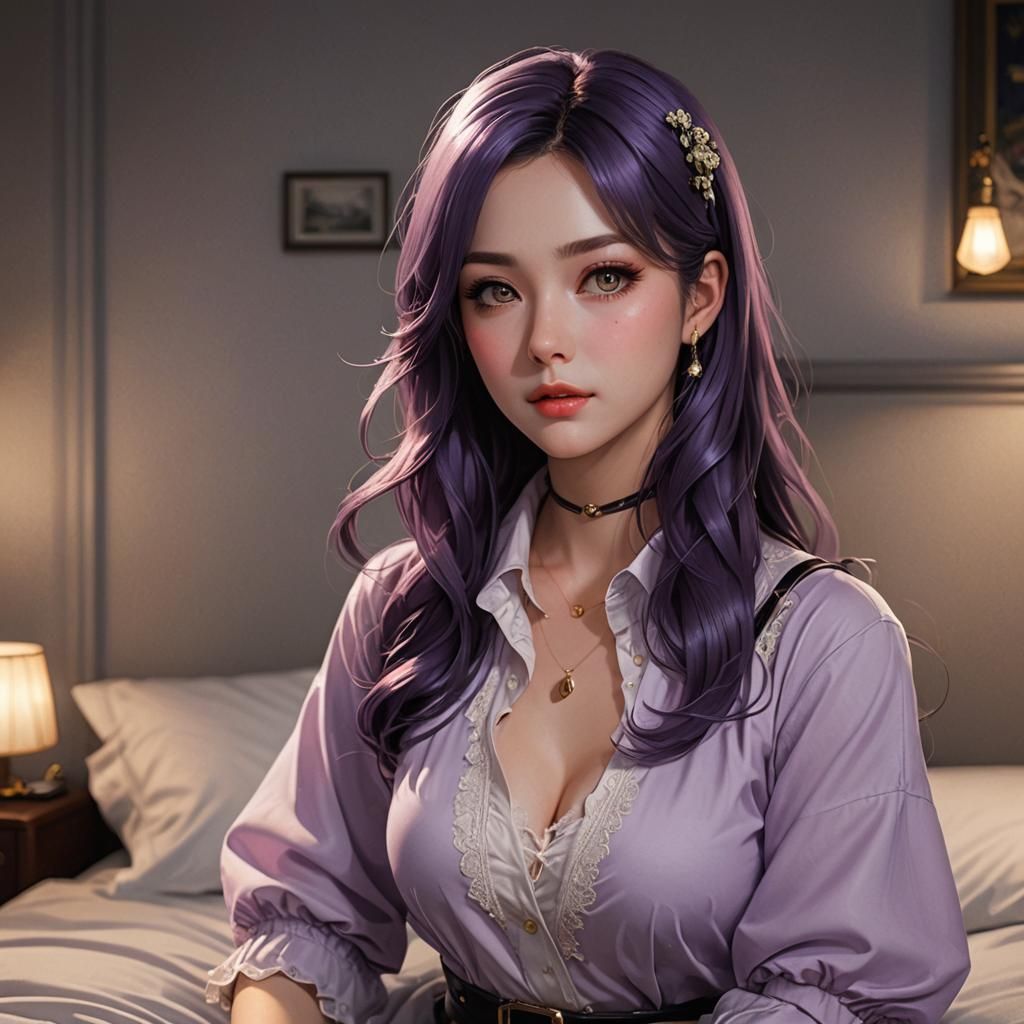 Woman at 2 AM in Waifu Style