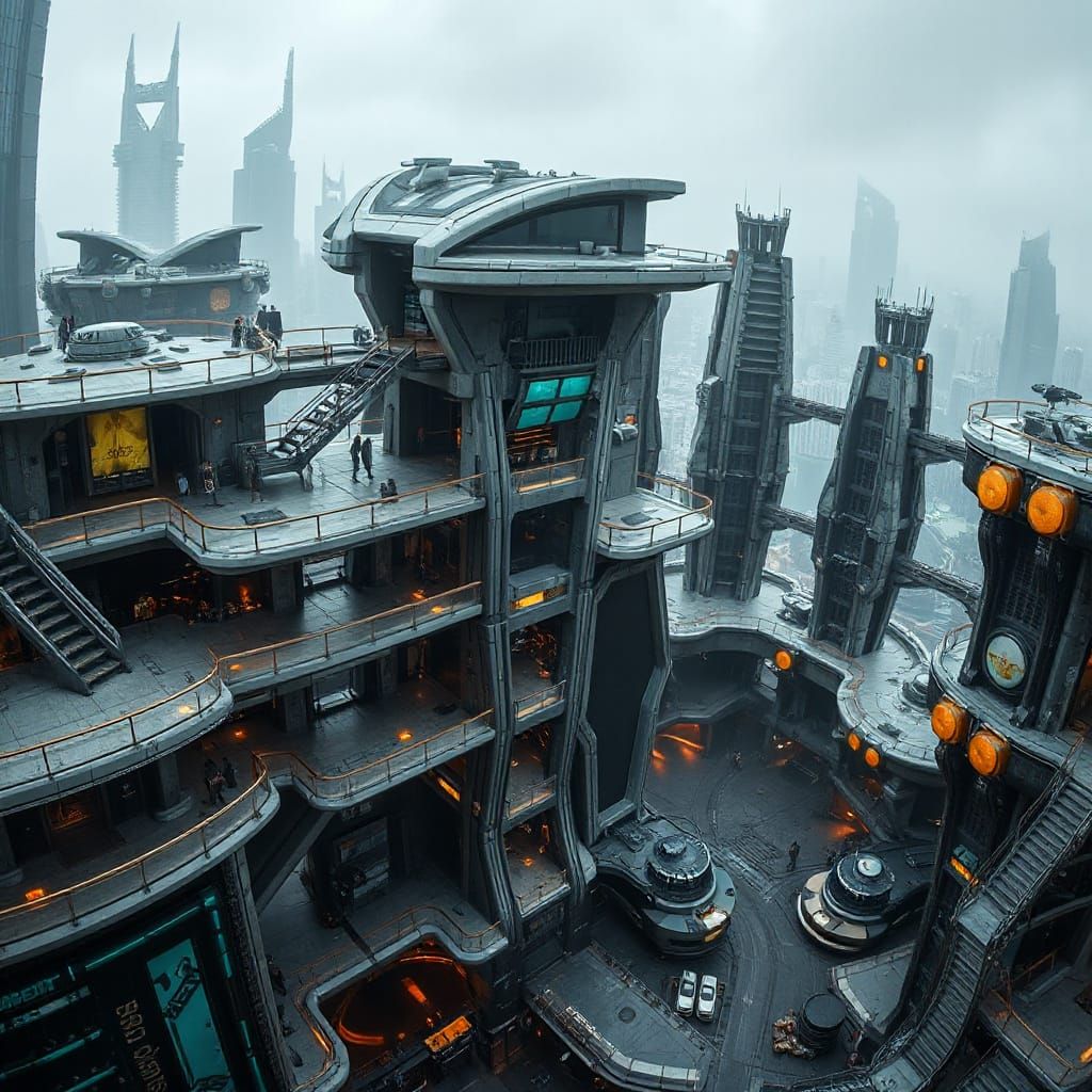 futuristic city