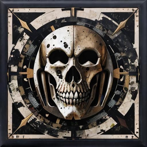 Colorful Sgraffito Design in High Resolution