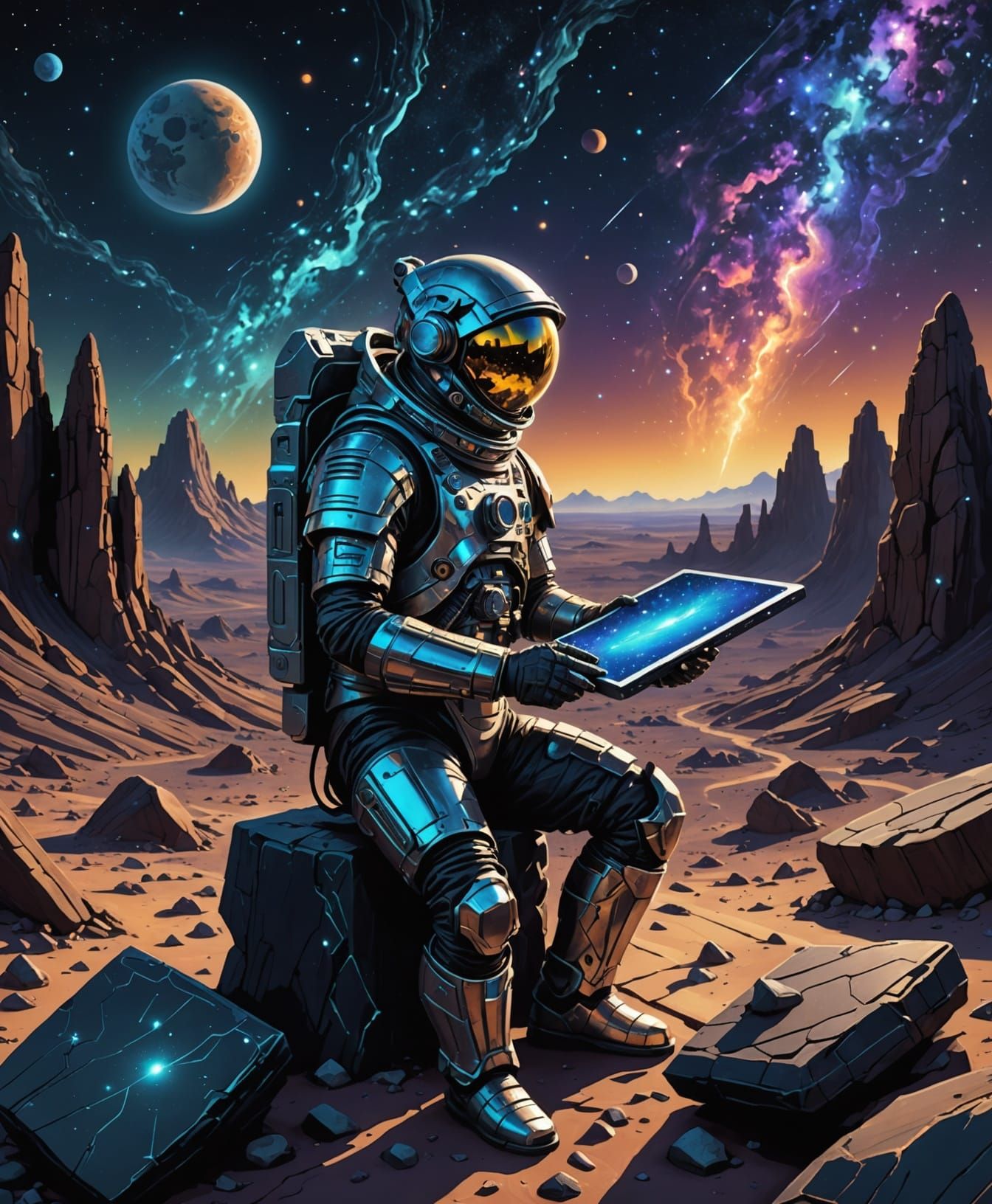 Ancient Astronaut Charts Alien Constellations on Obsidian Ta...