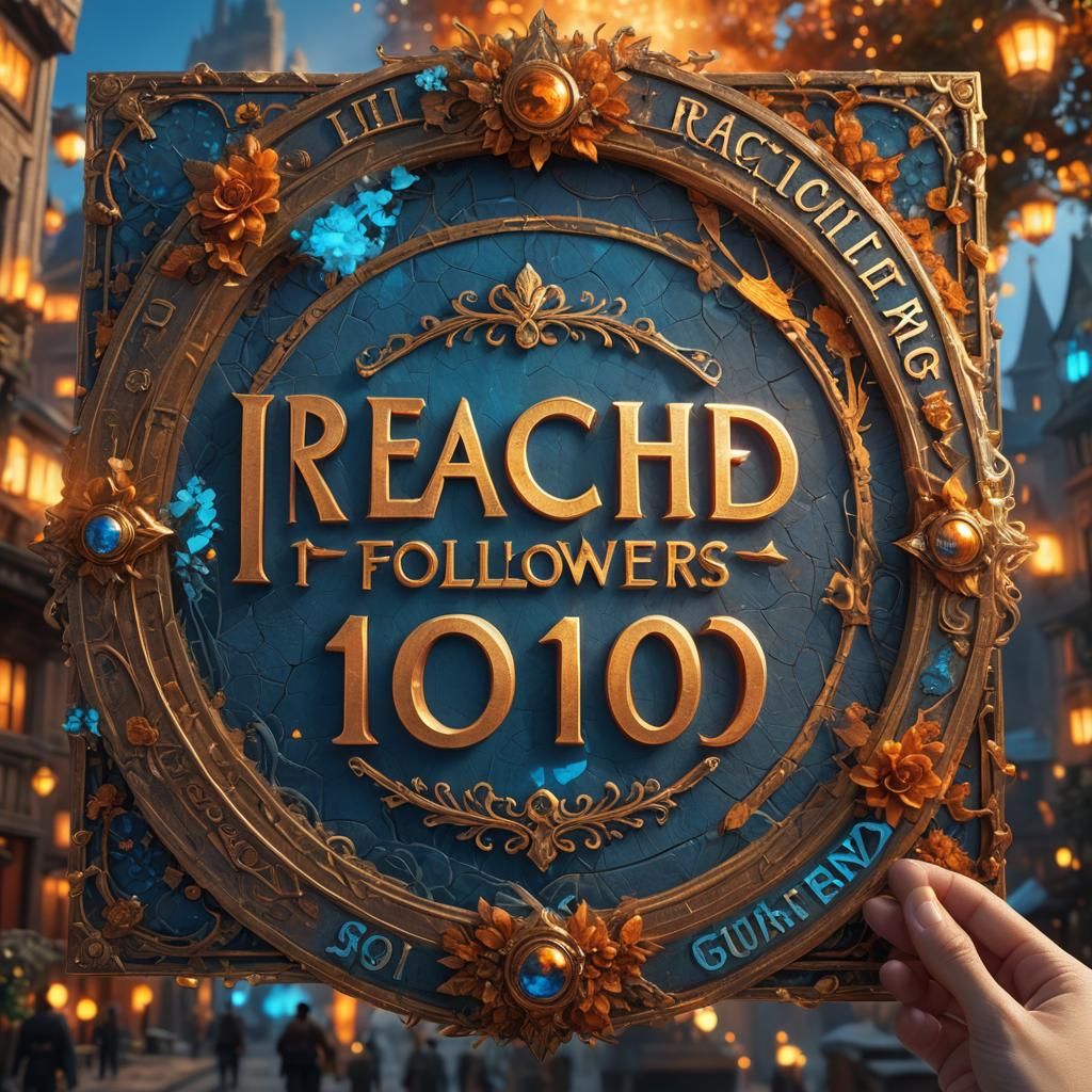 Person Holding Sign in Detailed Matte Painting