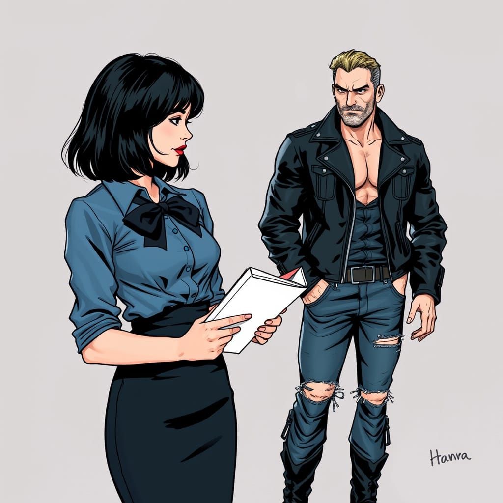 Korean Author Discussing Ideas in Comic Book Art