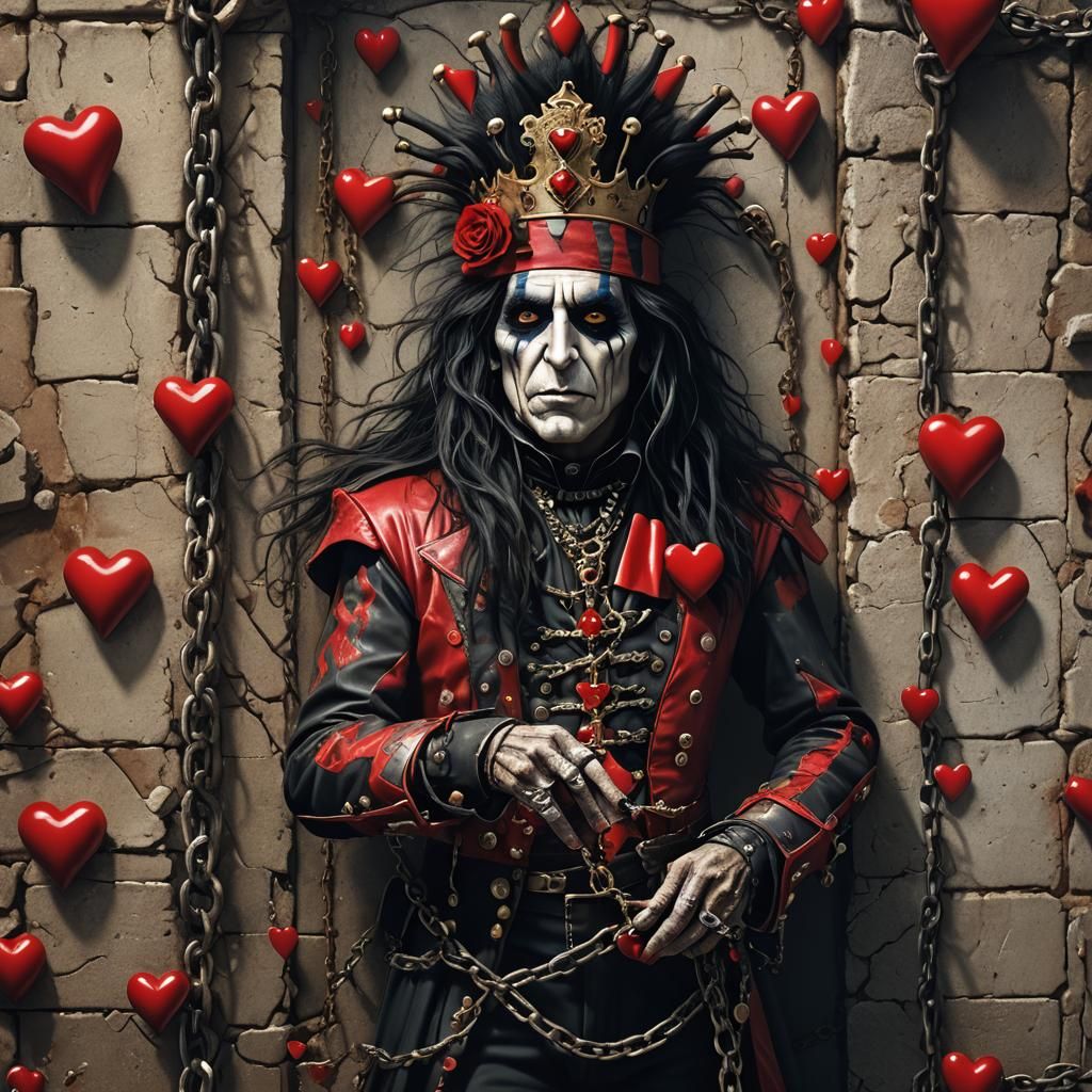 Alice Cooper in Wonderland, Boris Vallejo Style